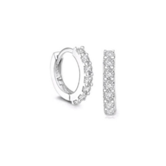 Jewelry - NEW CZ Huggie Hoop Earrings